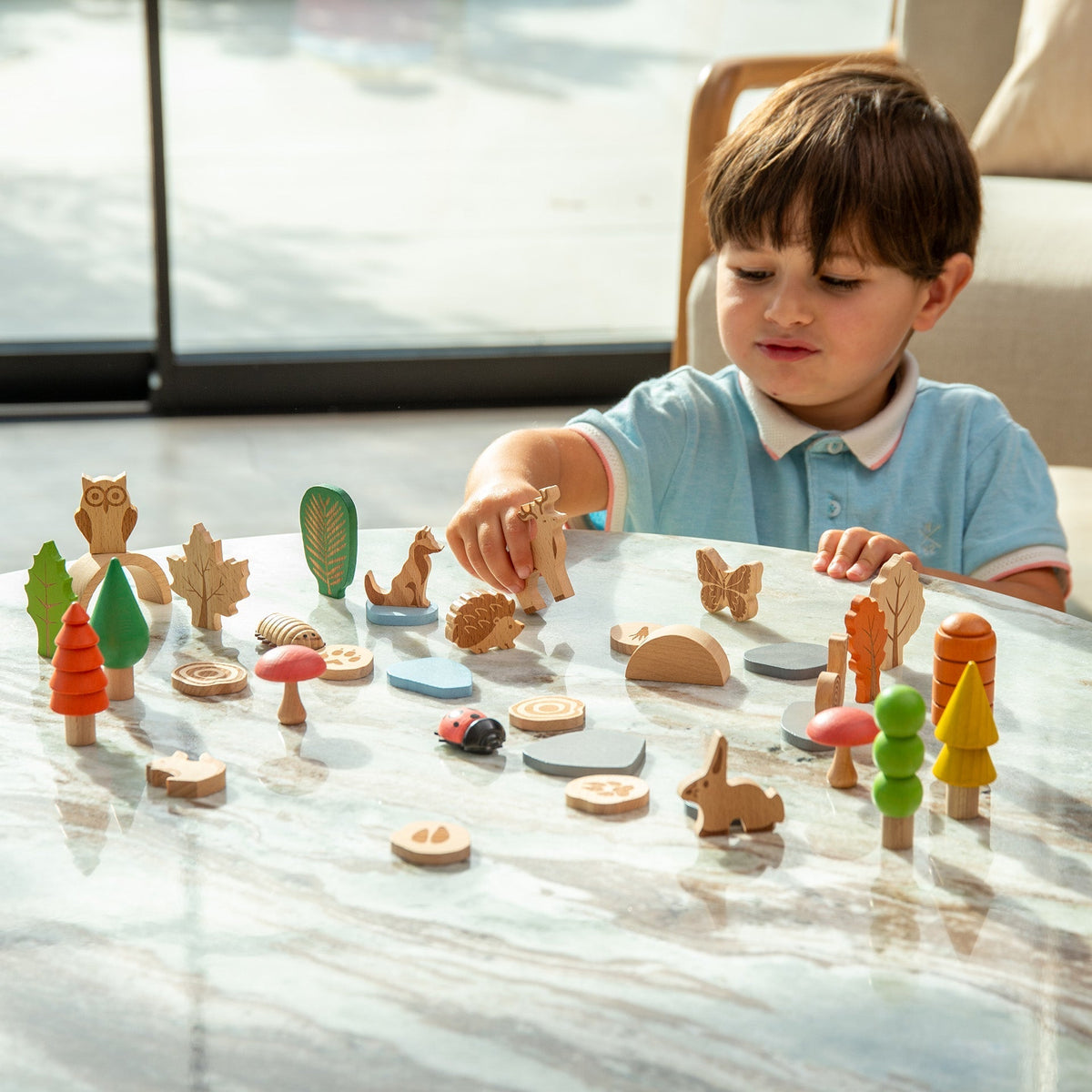 tickit® Wooden Woodland Trail Set – Sensory Small World Play Toy