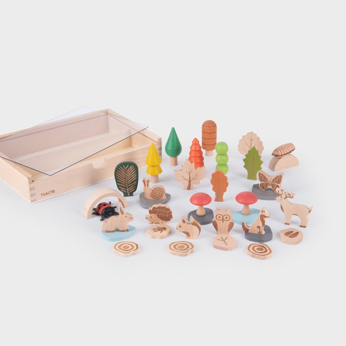 tickit® Wooden Woodland Trail Set – Sensory Small World Play Toy