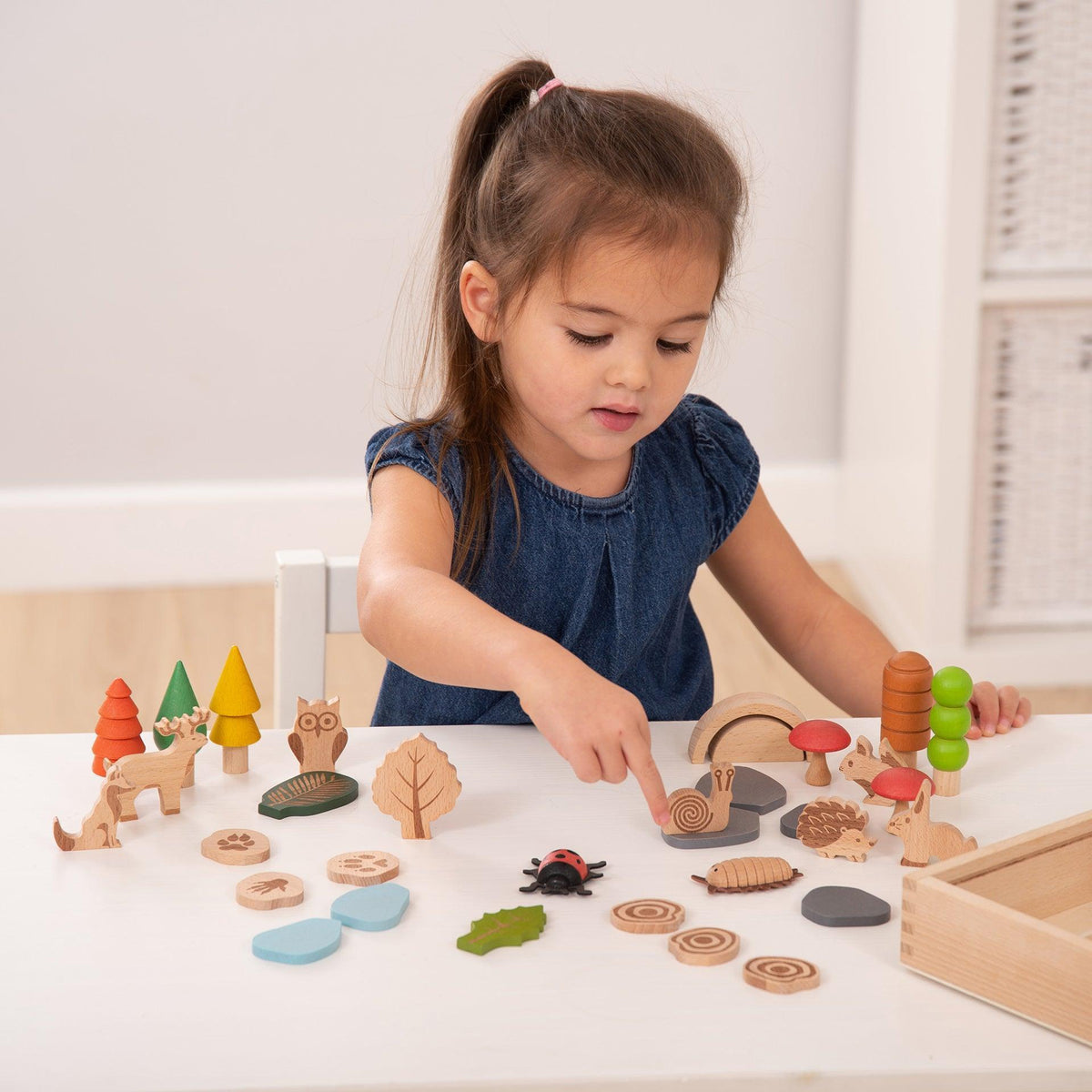 tickit® Wooden Woodland Trail Set – Sensory Small World Play Toy
