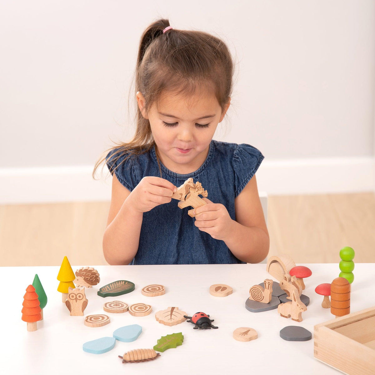 tickit® Wooden Woodland Trail Set – Sensory Small World Play Toy