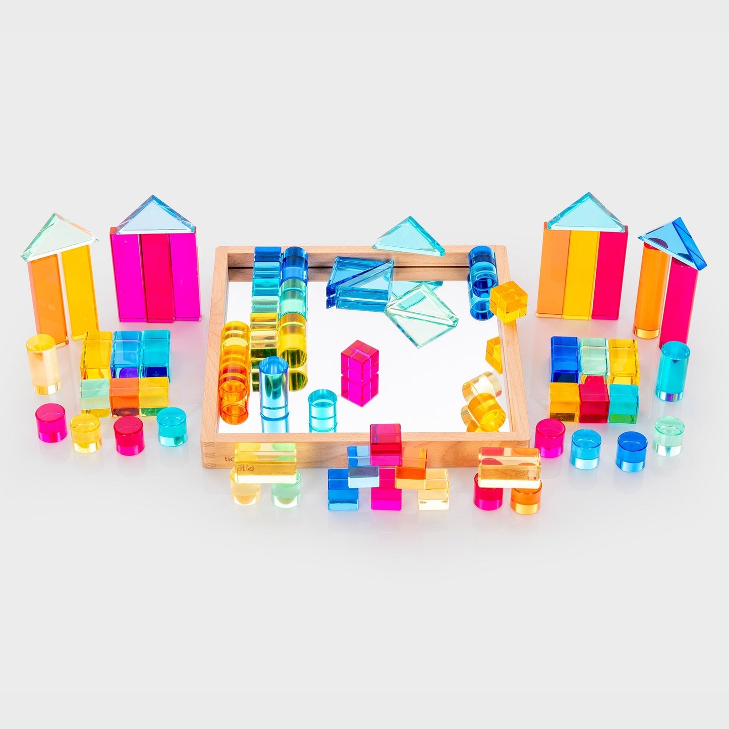 Gem Building Shapes Mirror Tray