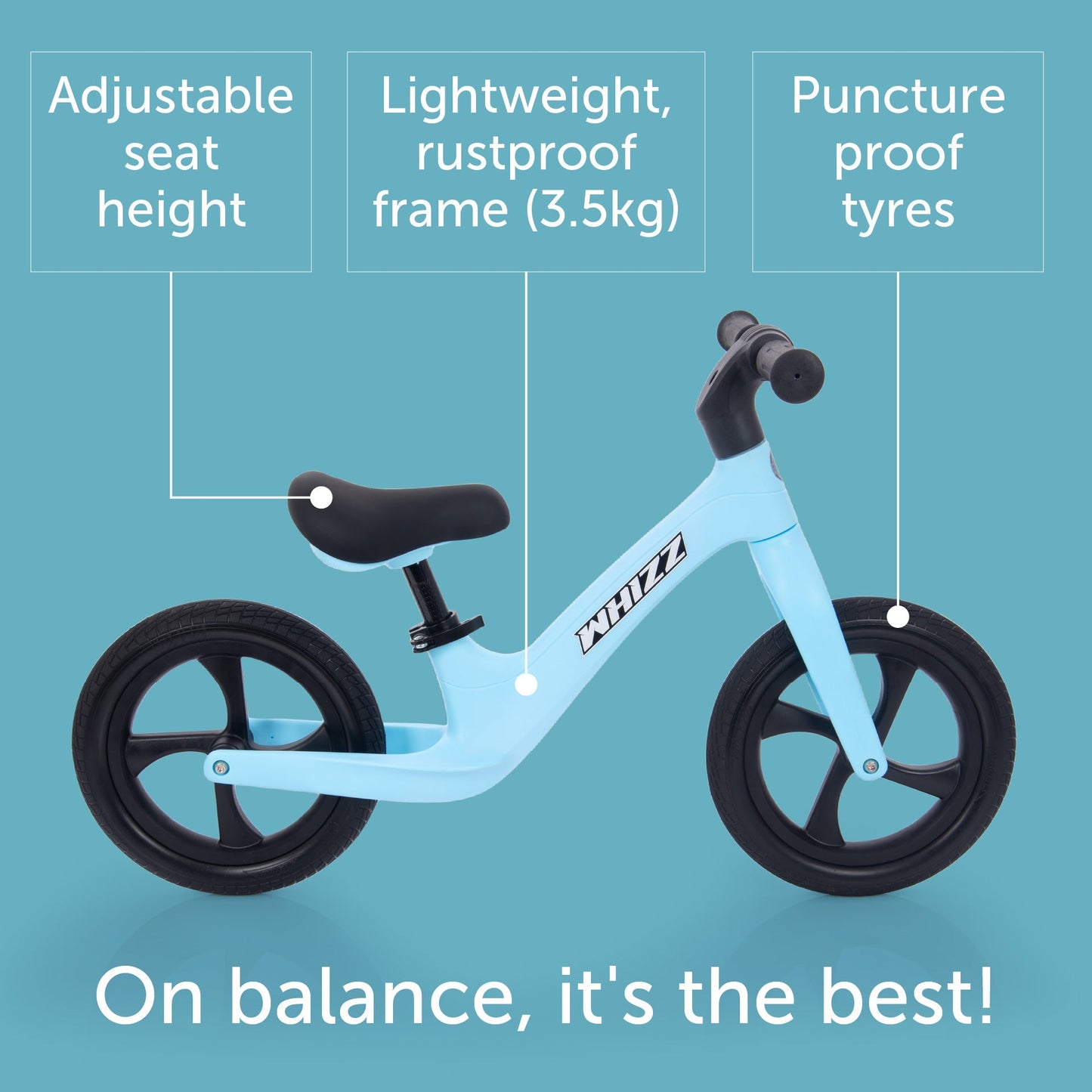 Whizz Balance Bike - Blue