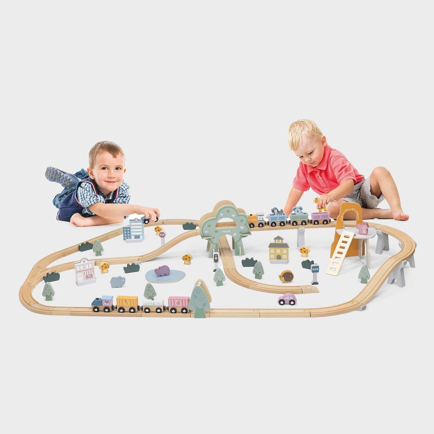 Wooden Train Set