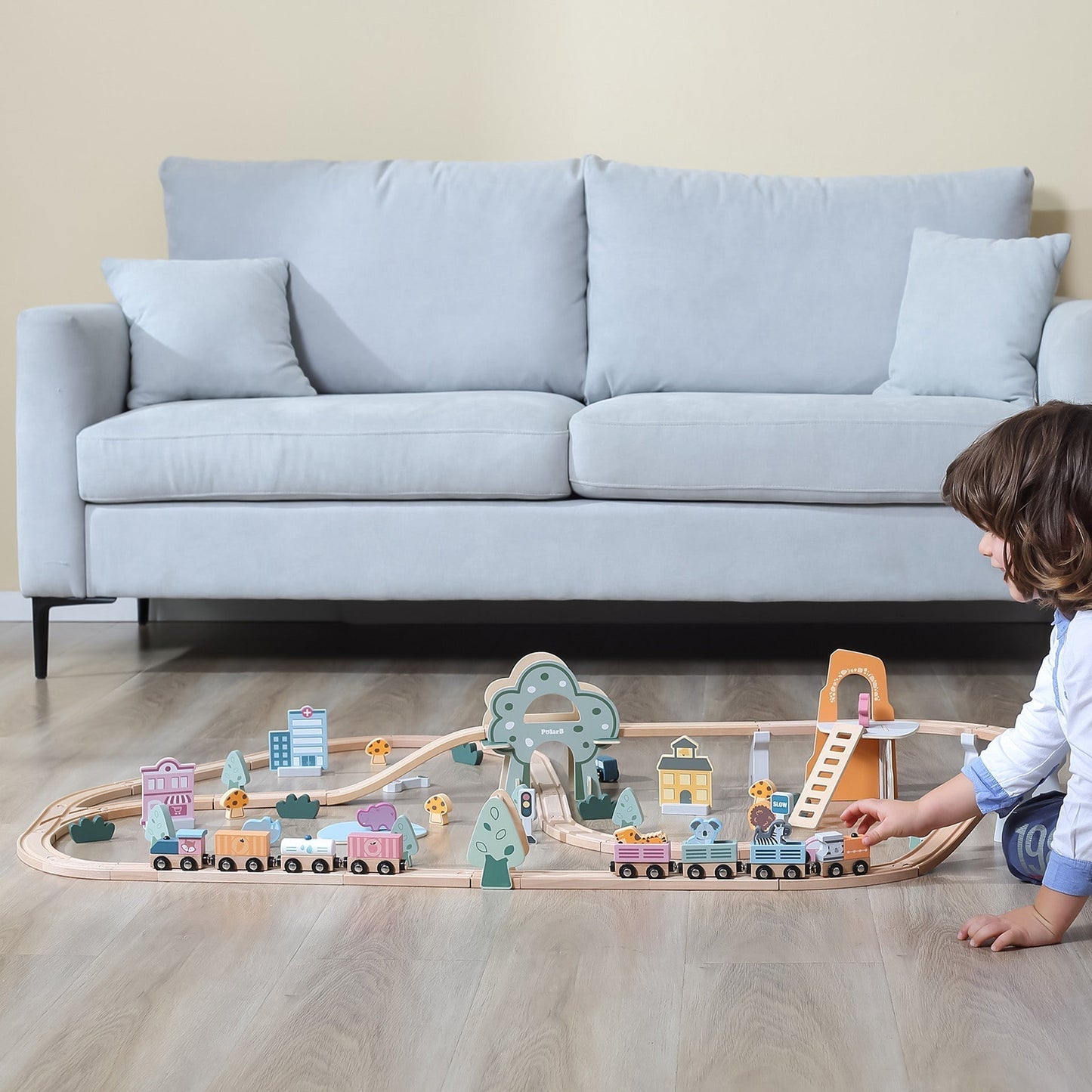 Wooden Train Set