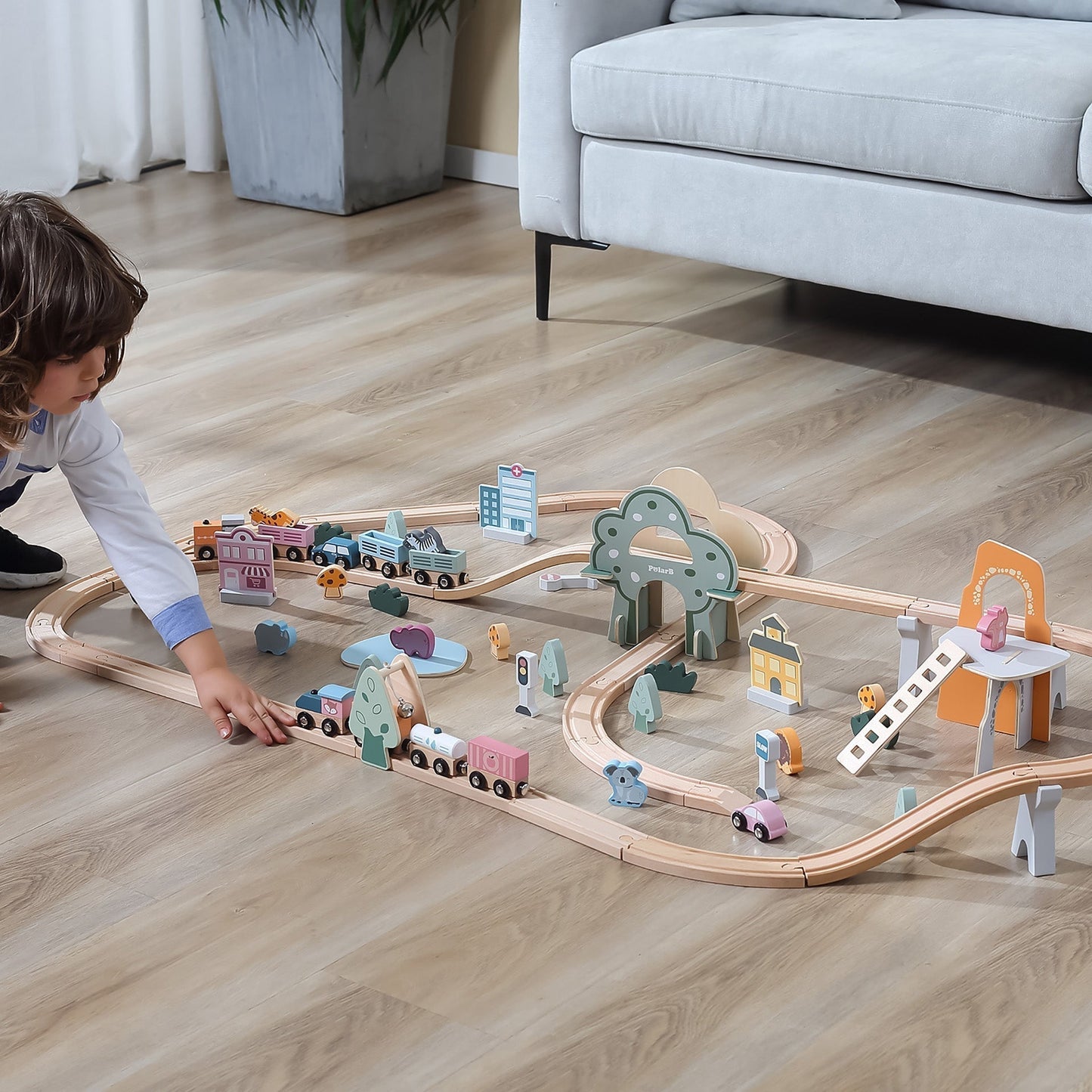 Wooden Train Set