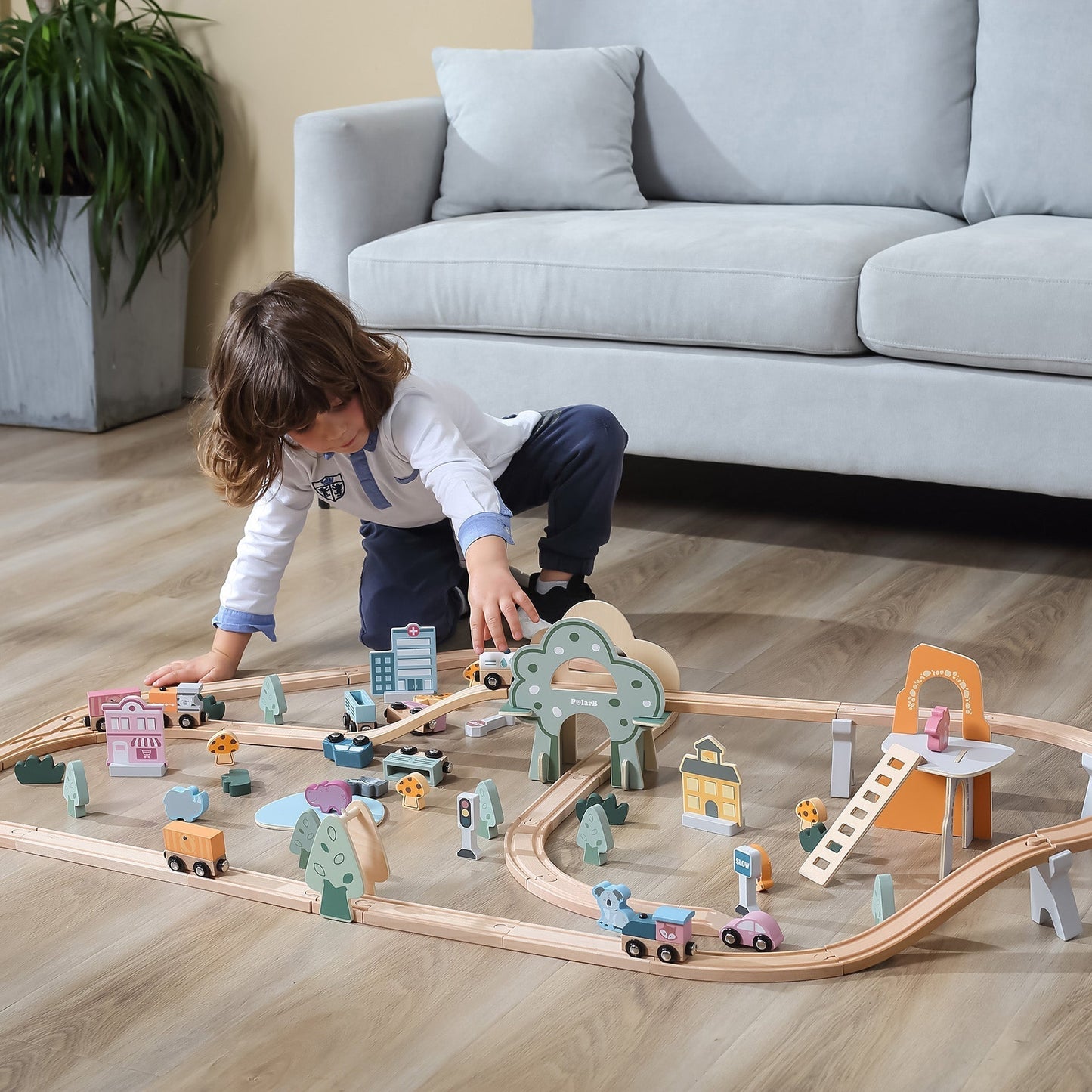 Wooden Train Set