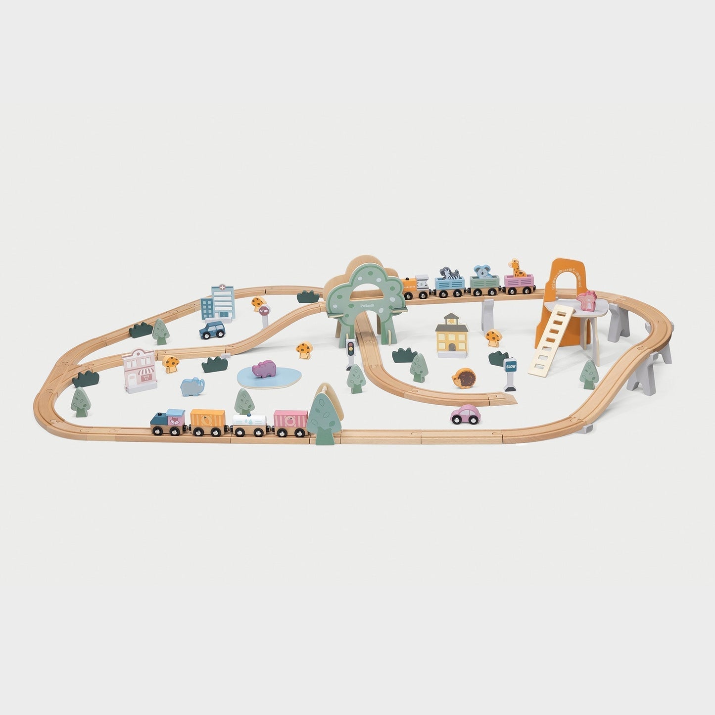 Wooden Train Set