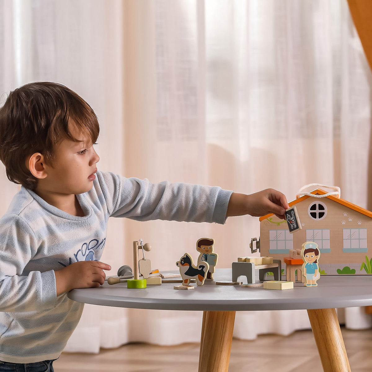 tickit® Wooden Pet Hospital & Vet Clinic Playset