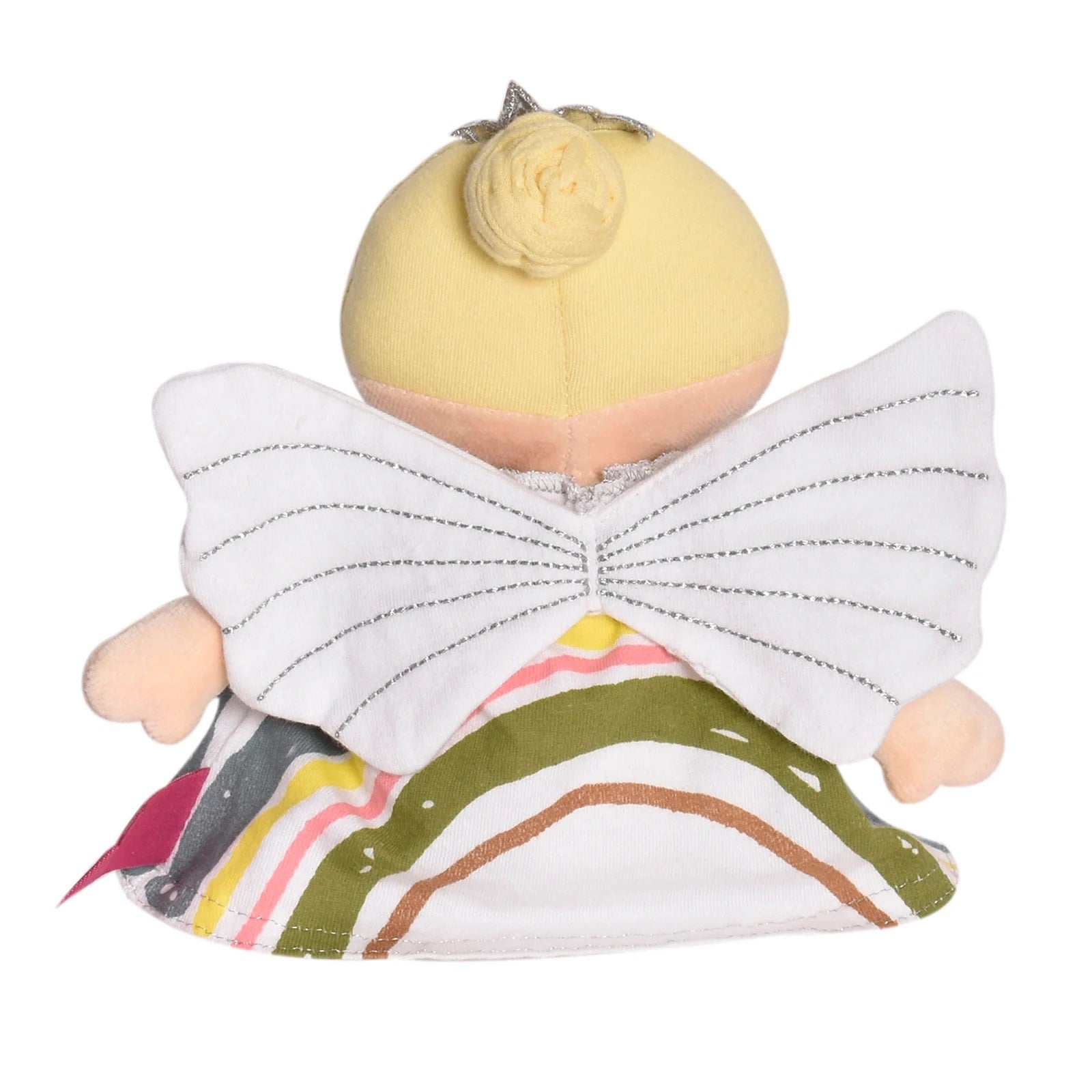 Bonikka Organic Fairy Doll with Blonde Hair in Rainbow Dress image 4