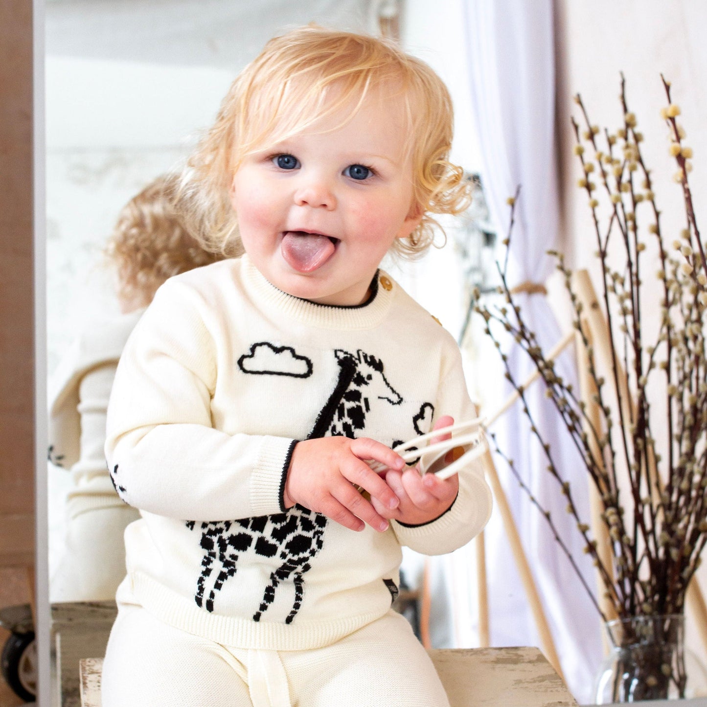 Fable and Bear Giraffe Jumper