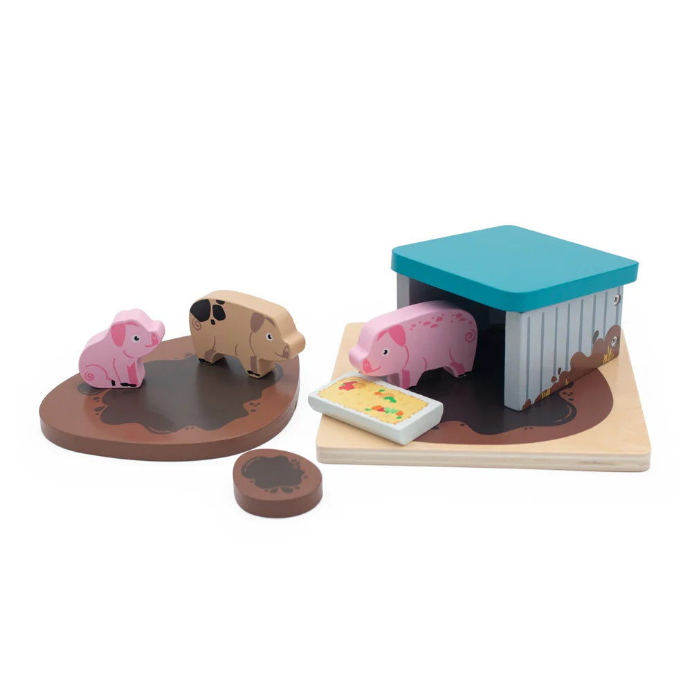 Jumini Wooden Pig Sty Set image 1