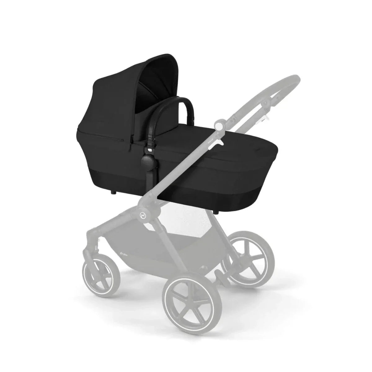 Cybex EOS Lux Silver 2-in-1 Pushchair - Moon Black