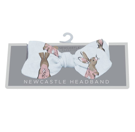 Newcastle Classics Bunnies Bamboo Baby Headband image 0