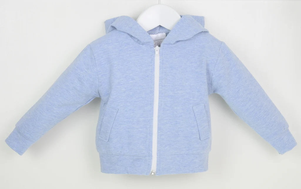 Ezra Baby Boys Hoodie- Blue image 1