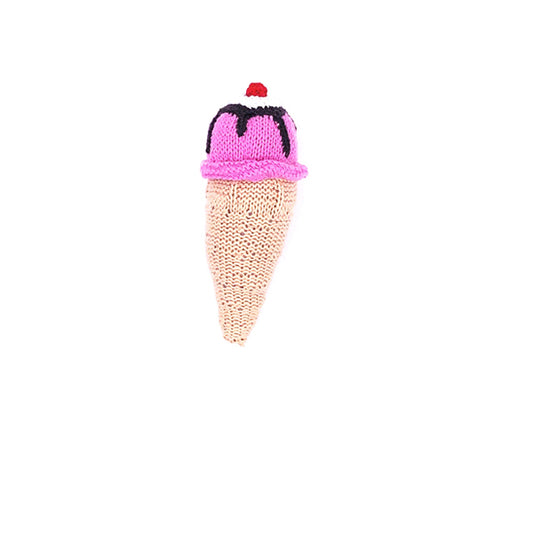 Pebble Friendly Strawberry Icecream Rattle image 0