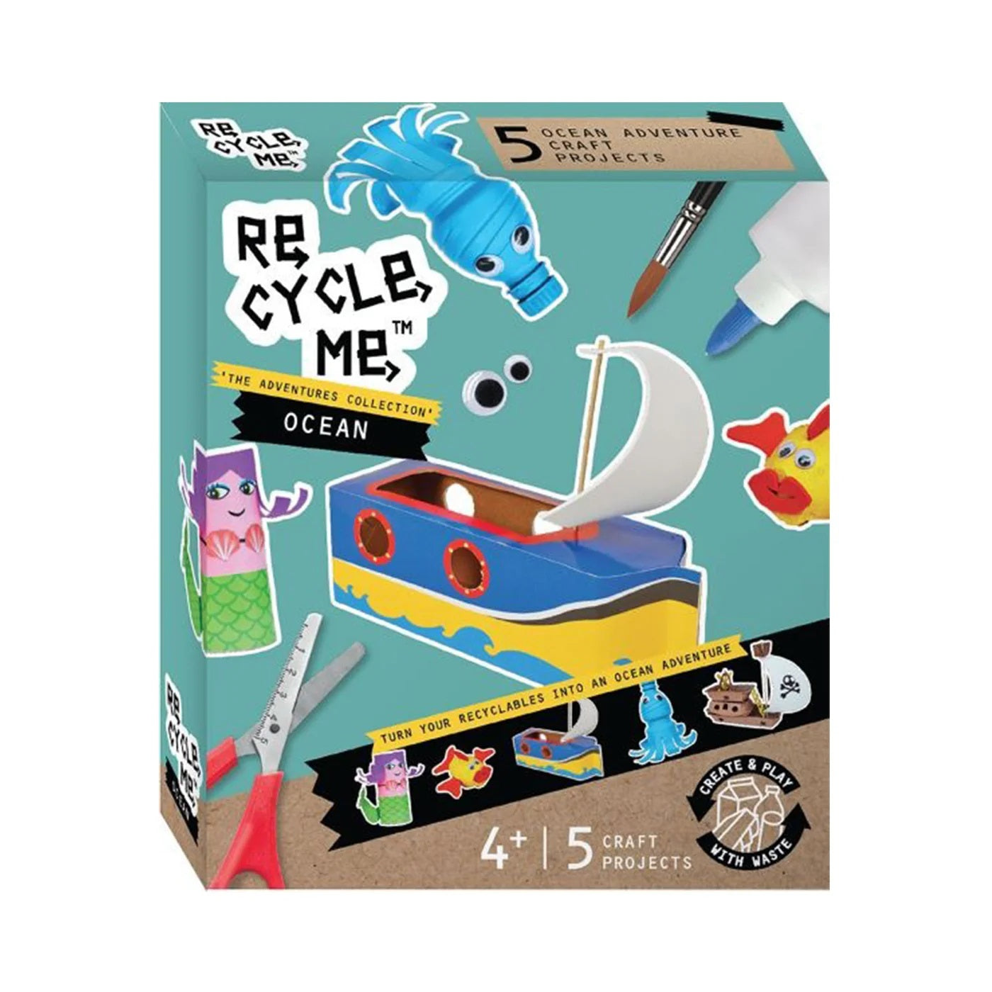 ReCycleMe Medium Craft Kit: Ocean Adventures image 0