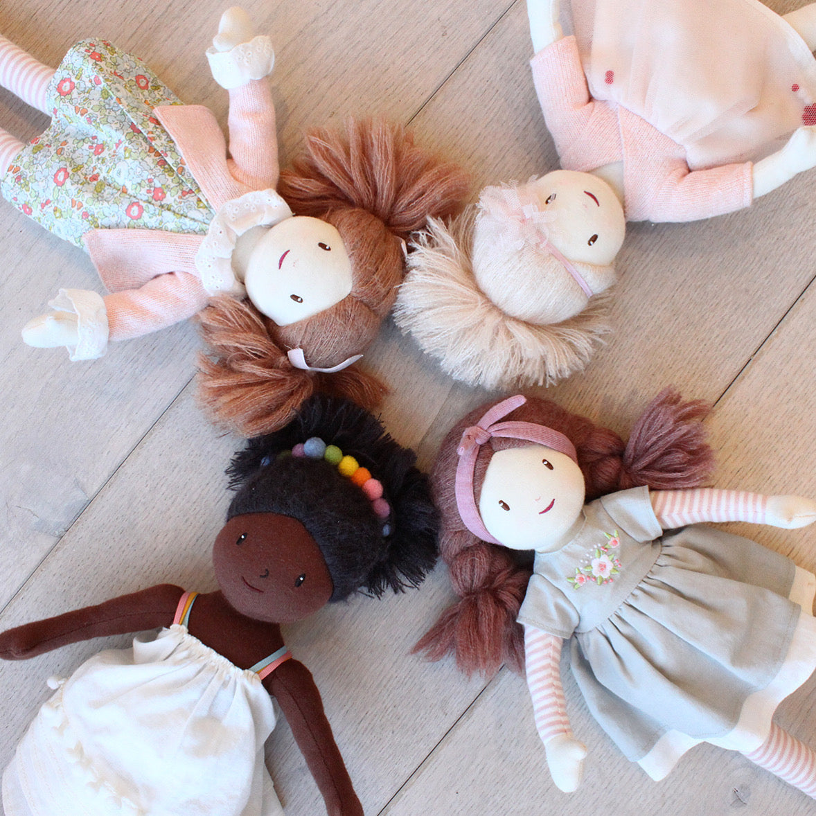 ThreadBear Marty Floral Rag Doll
