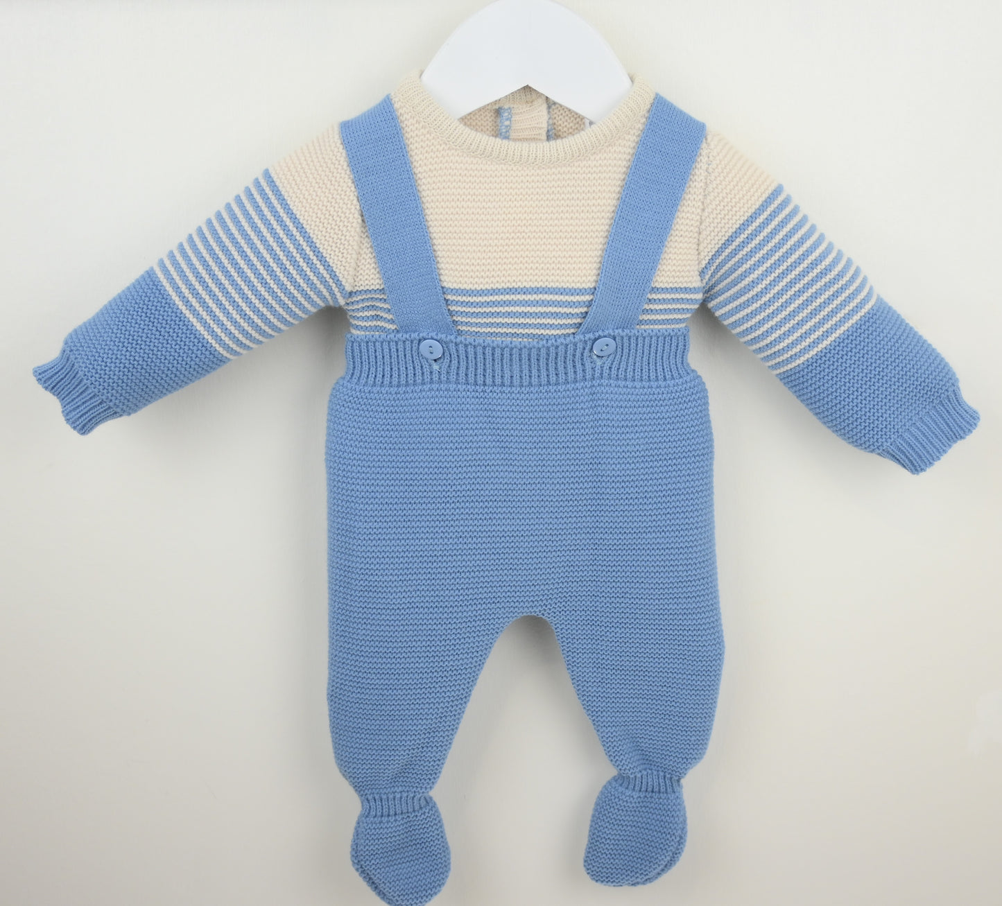 Pex Santiago Dungaree Suit- Dusky Blue