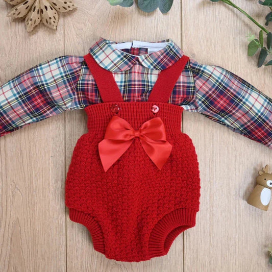Pex Jovie Tartan Christmas Romper