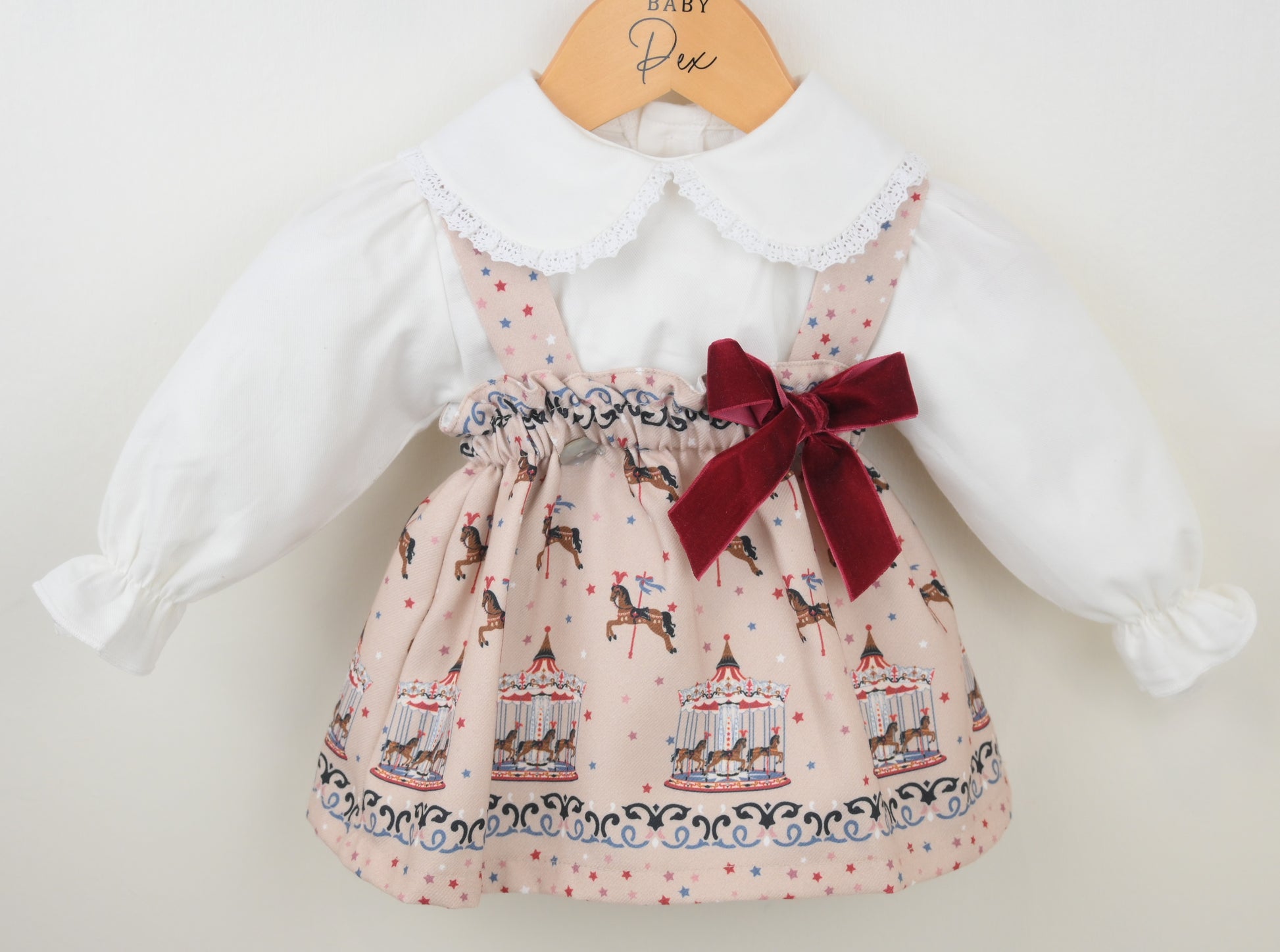 Pex Carousel Outfit coordinating blouse & skirt set