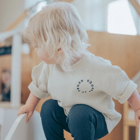 Organic Choose To Reuse Slogan Waffle Top