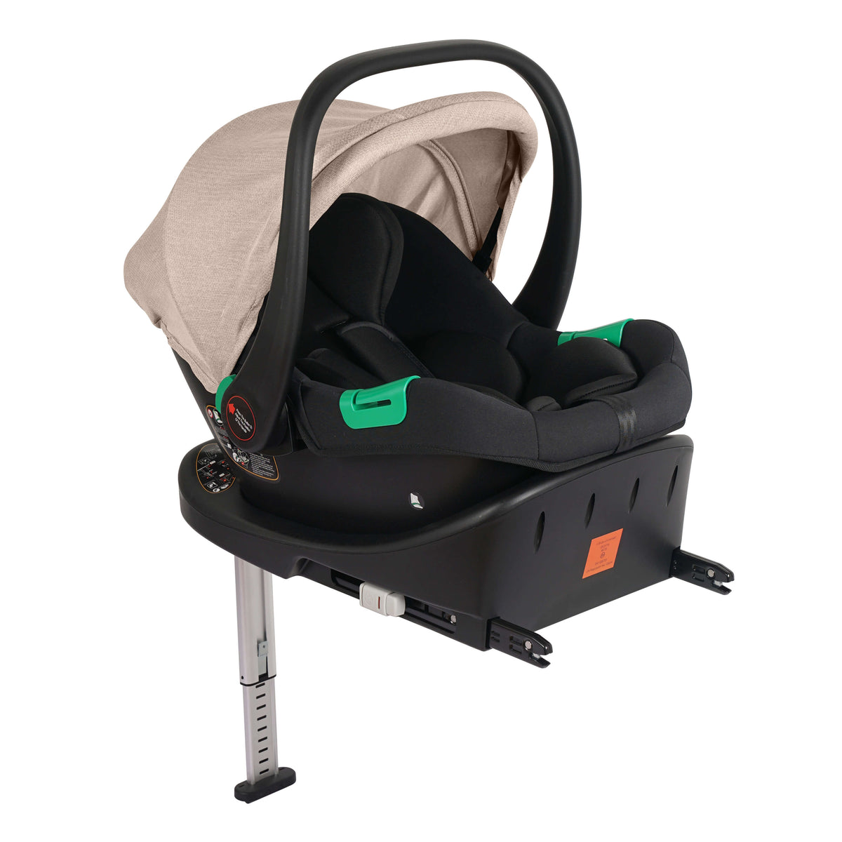 For Your Little One Cruise 3 In 1 Travel System With Car Seat And ISOFIX Base - Dune Beige (Free Cupholder And Seat Liner Included!)