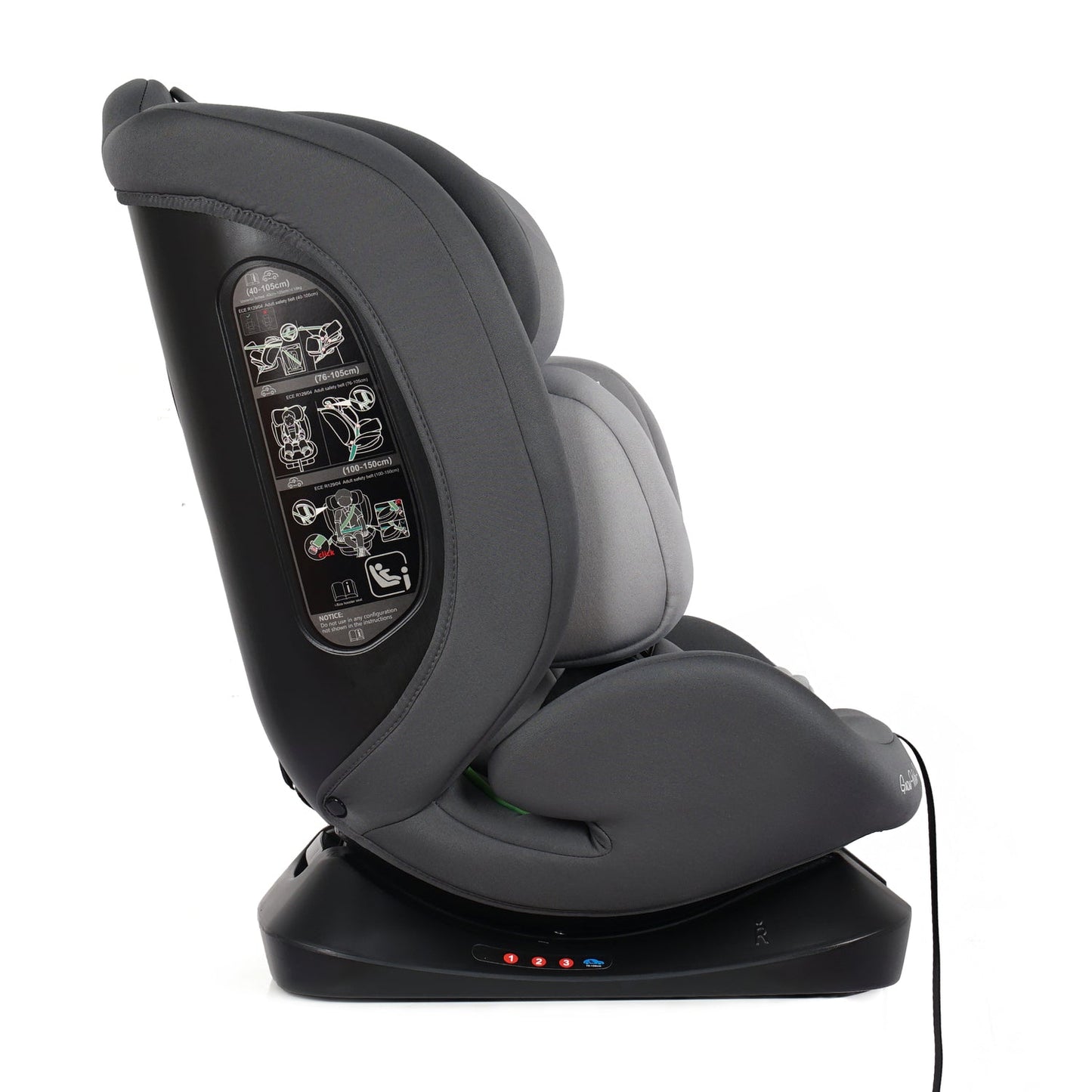 For Your Little One GrowWithMe 0/1/2/3 i-Size Car Seat - Slate Mist (Birth-12 Years)