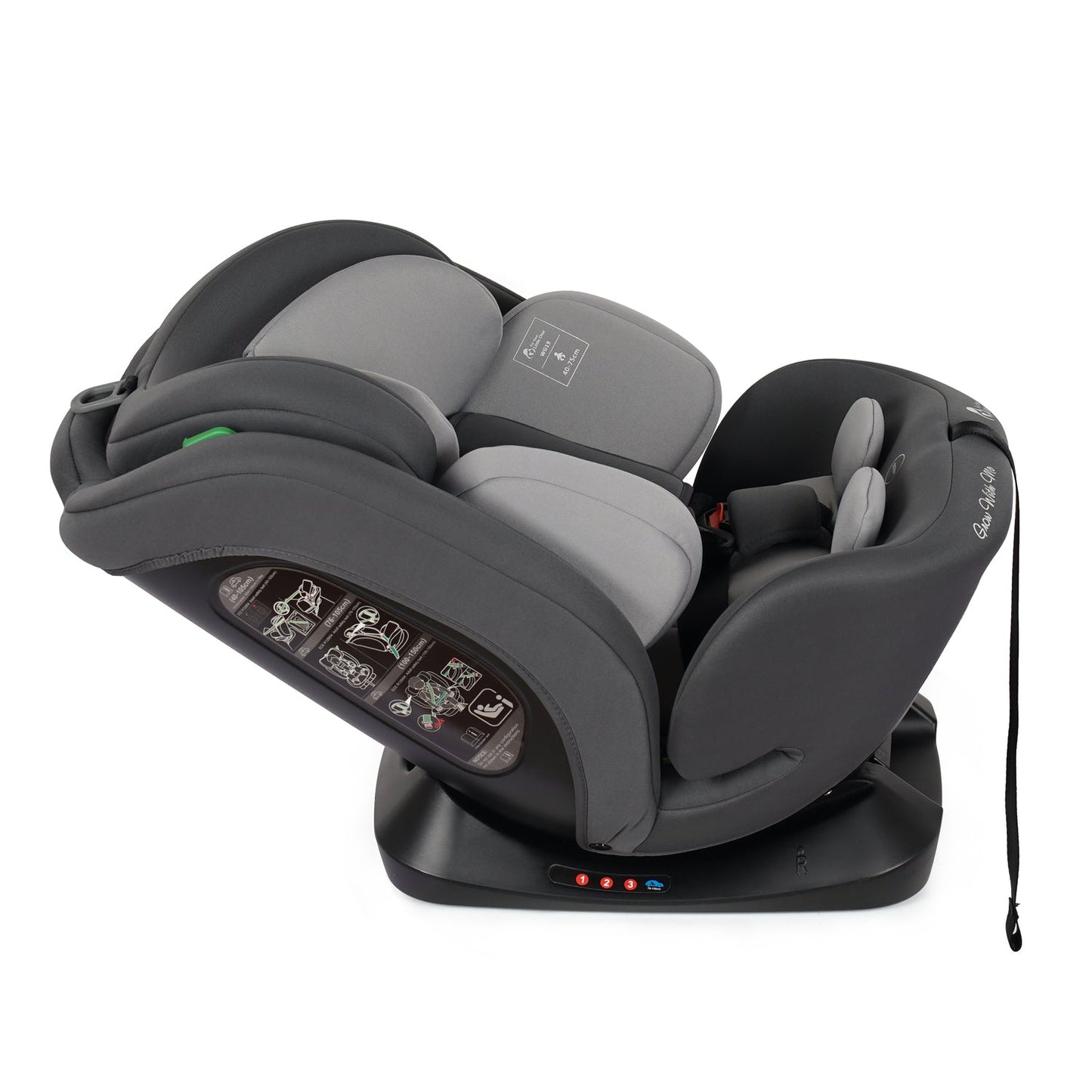 For Your Little One GrowWithMe 0/1/2/3 i-Size Car Seat - Slate Mist (Birth-12 Years)