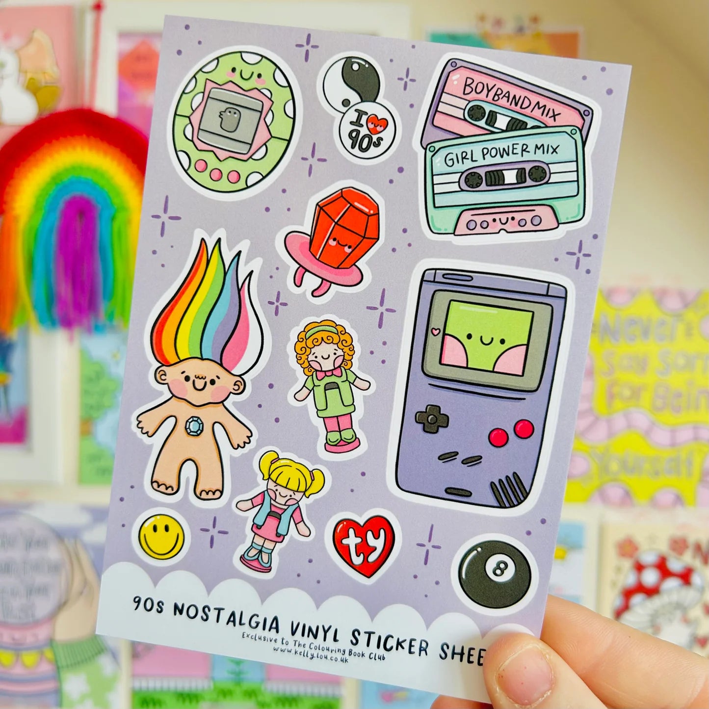 90's Nostalgia Colouring Book
