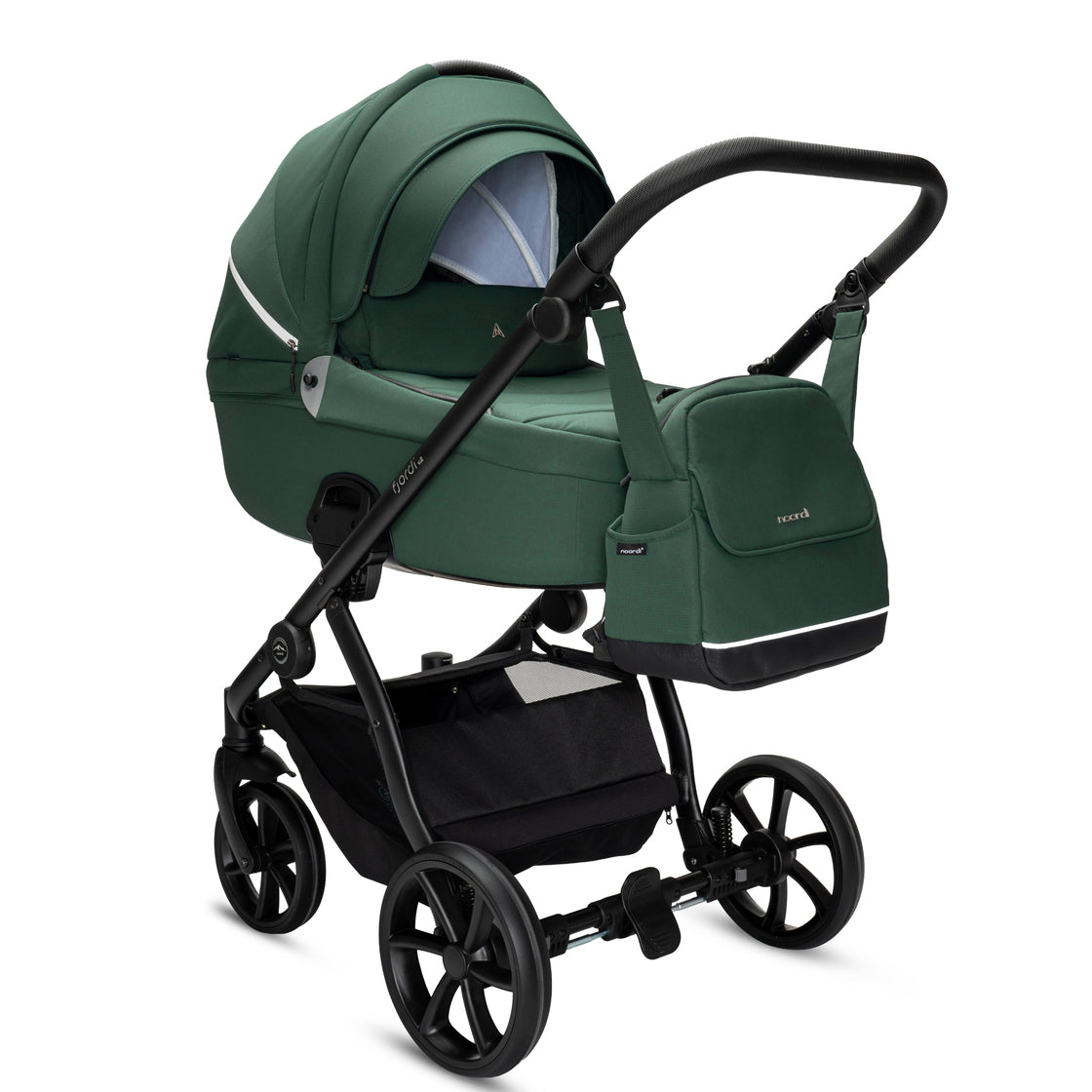 Noordi Fjordi V2 2in1 Pushchair with ThermoCot™ Carrycot- Emerald Green