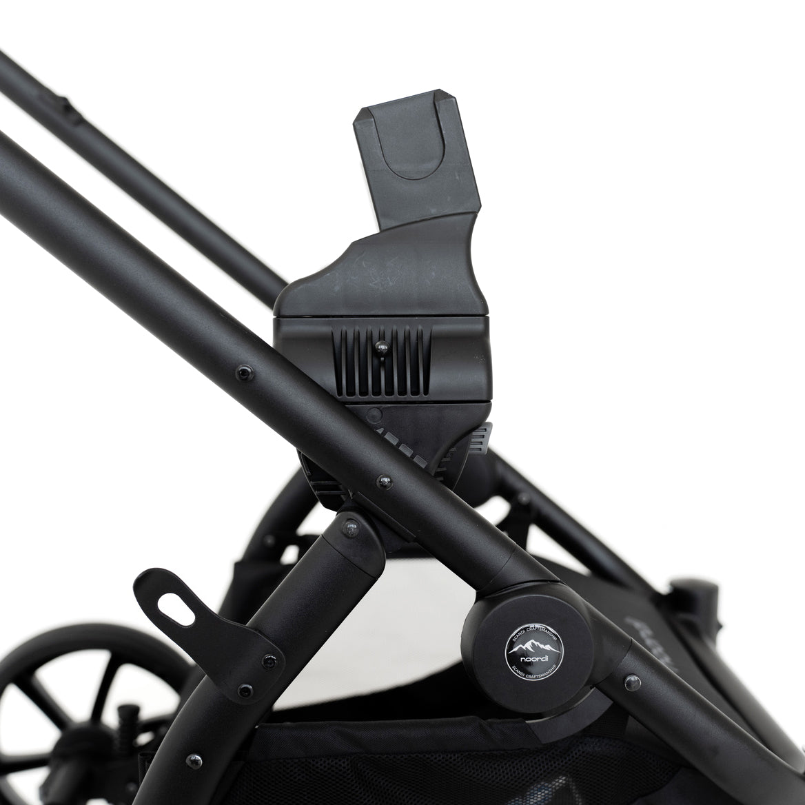Noordi Fjordi V2 Leather 2in1 Pushchair with ThermoCot™ Carrycot- Sleet