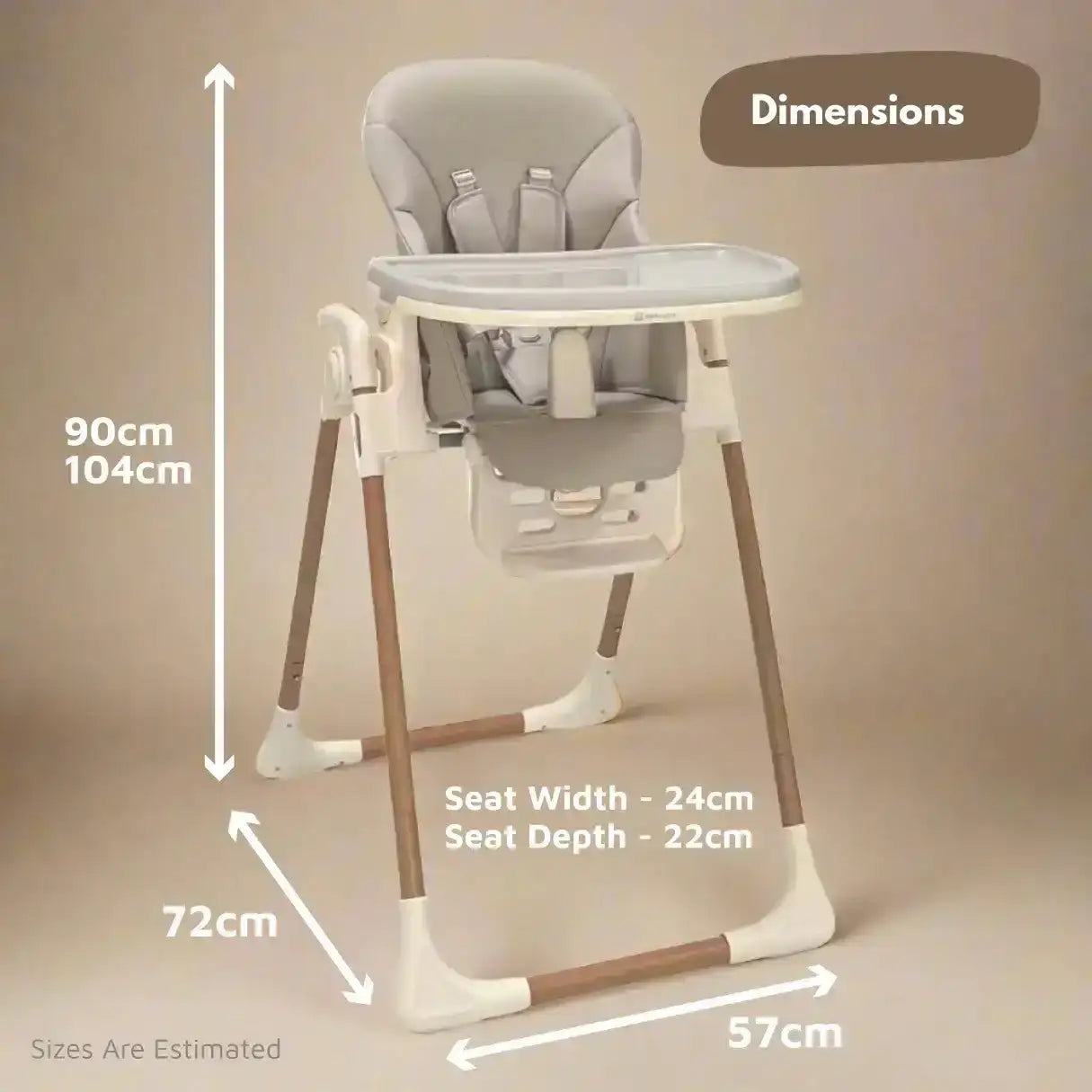 Flare Baby High Chair - Beige