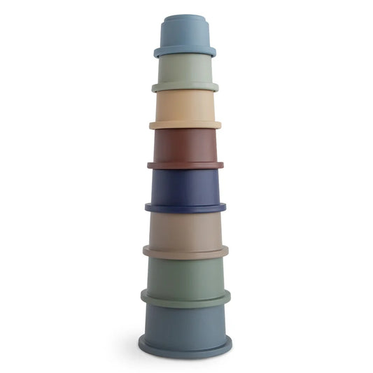 Mushie Stacking Cups Toy – Danish Hygge Nesting Set