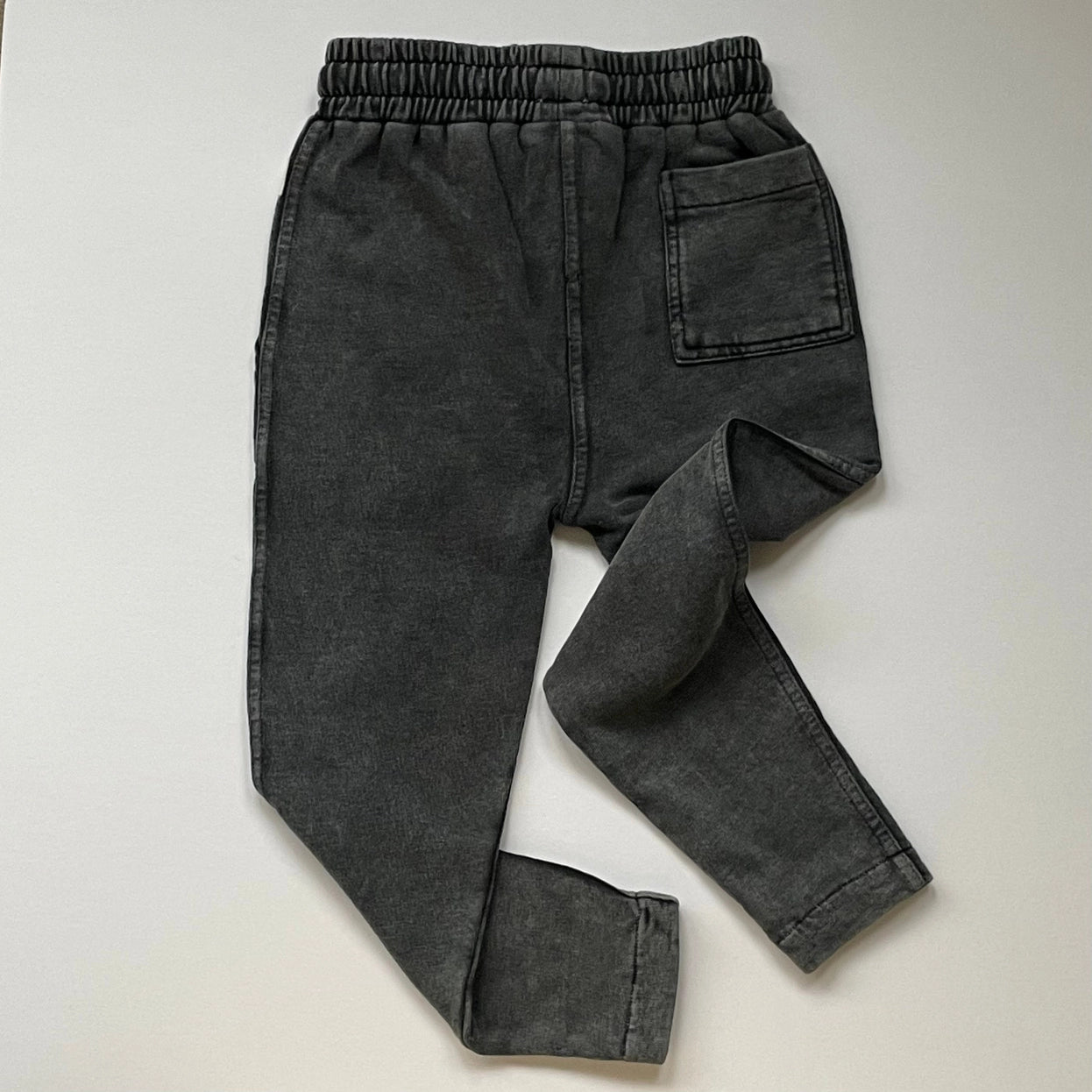 Organic cotton children’s fatigue trousers in charcoal