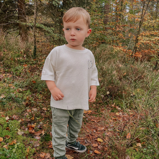 Futuro Bambino charcoal organic cotton kids’ trousers