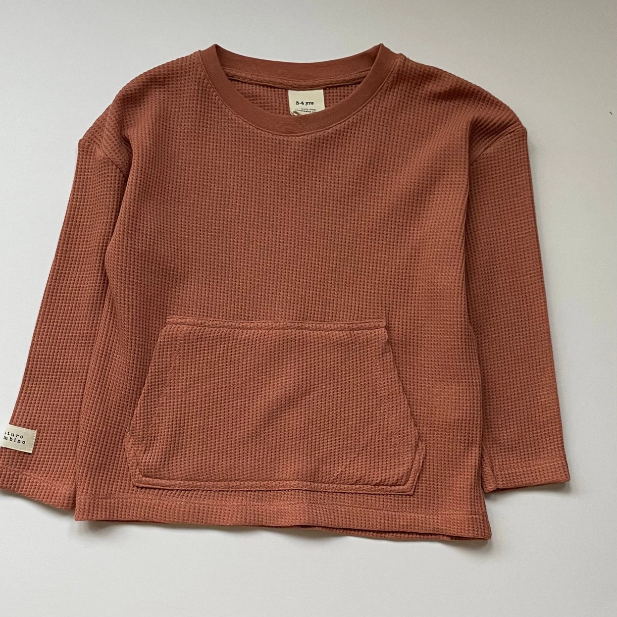 Futuro Bambino rust waffle top laid flat