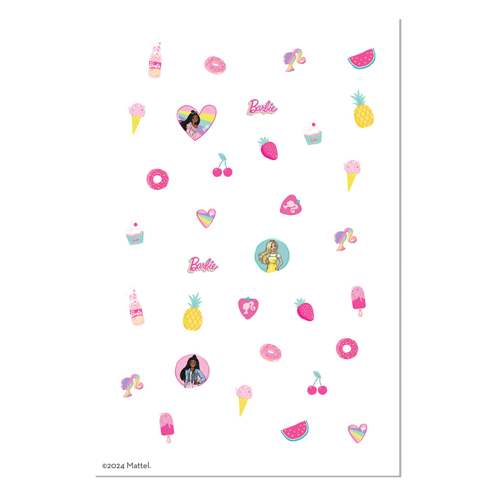 Barbie x Snails Happy Vibes design childrens nail stickers 
