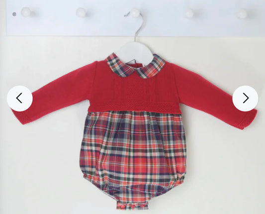 Pex Robin Tartan Romper