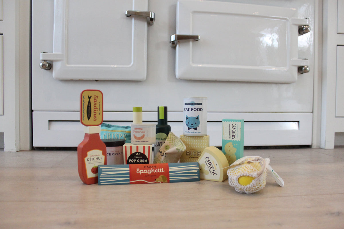 Tender Leaf Toys Supermarket Grocery Pretend Play Food Set