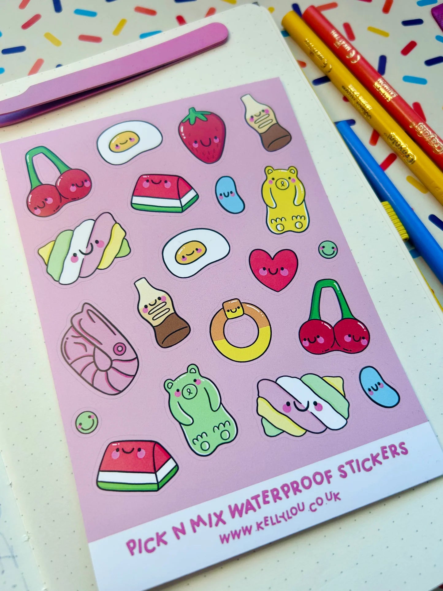 Pick 'n' Mix Vinyl Sticker Sheet