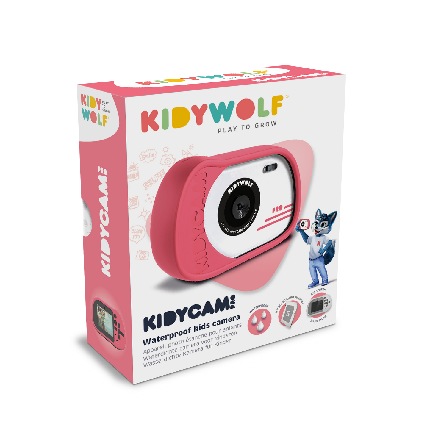KIDYCAM PRO Waterproof and Shockproof Digital Camera- Pink