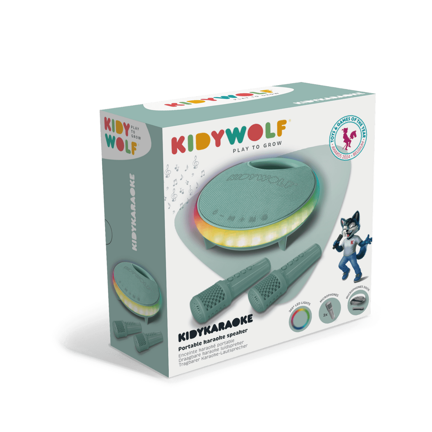 KIDYKARAOKE Portable Karaoke Speaker- Green
