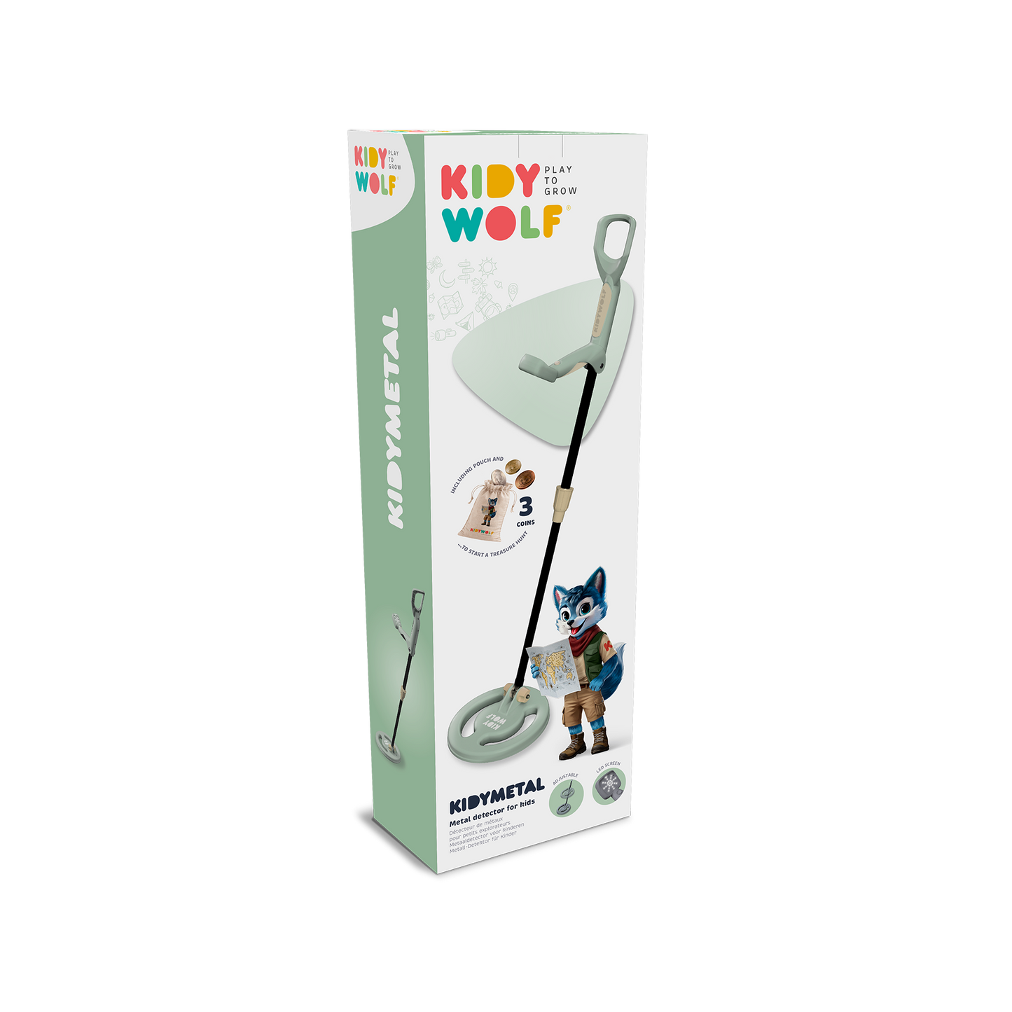 KIDYMETAL Metal Detector Green by Kidywolf