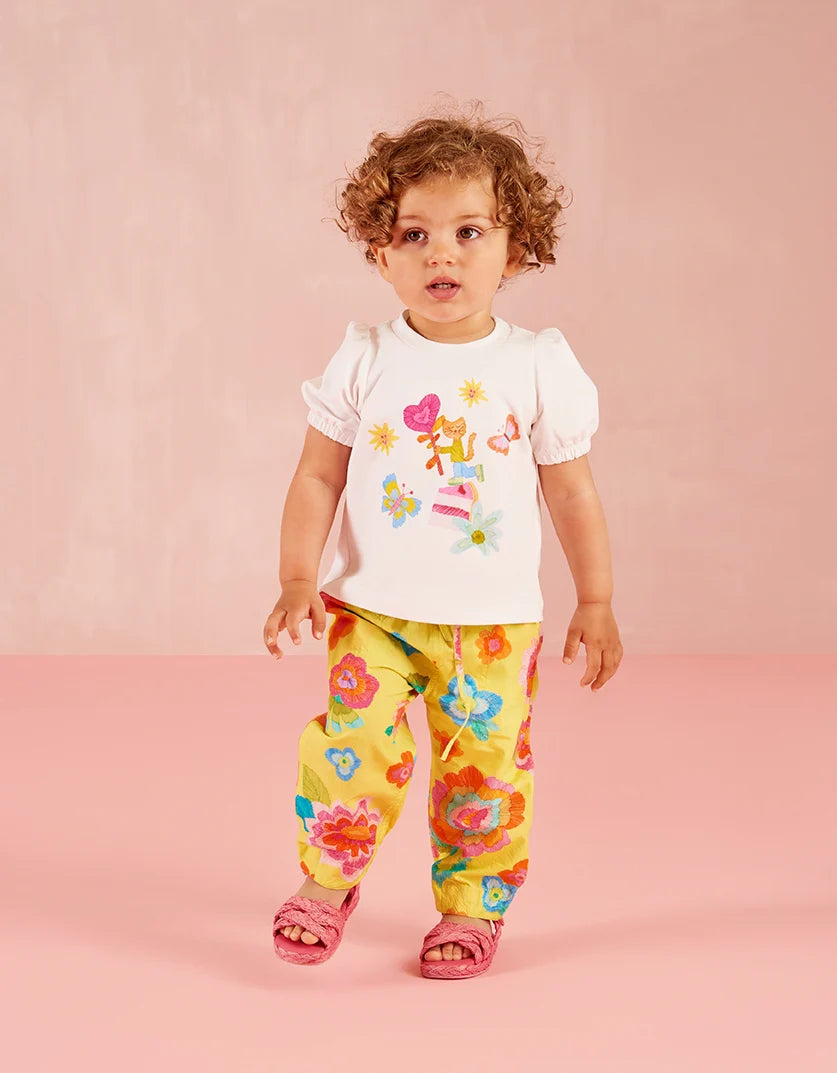 Colourful Oilily girls top detail