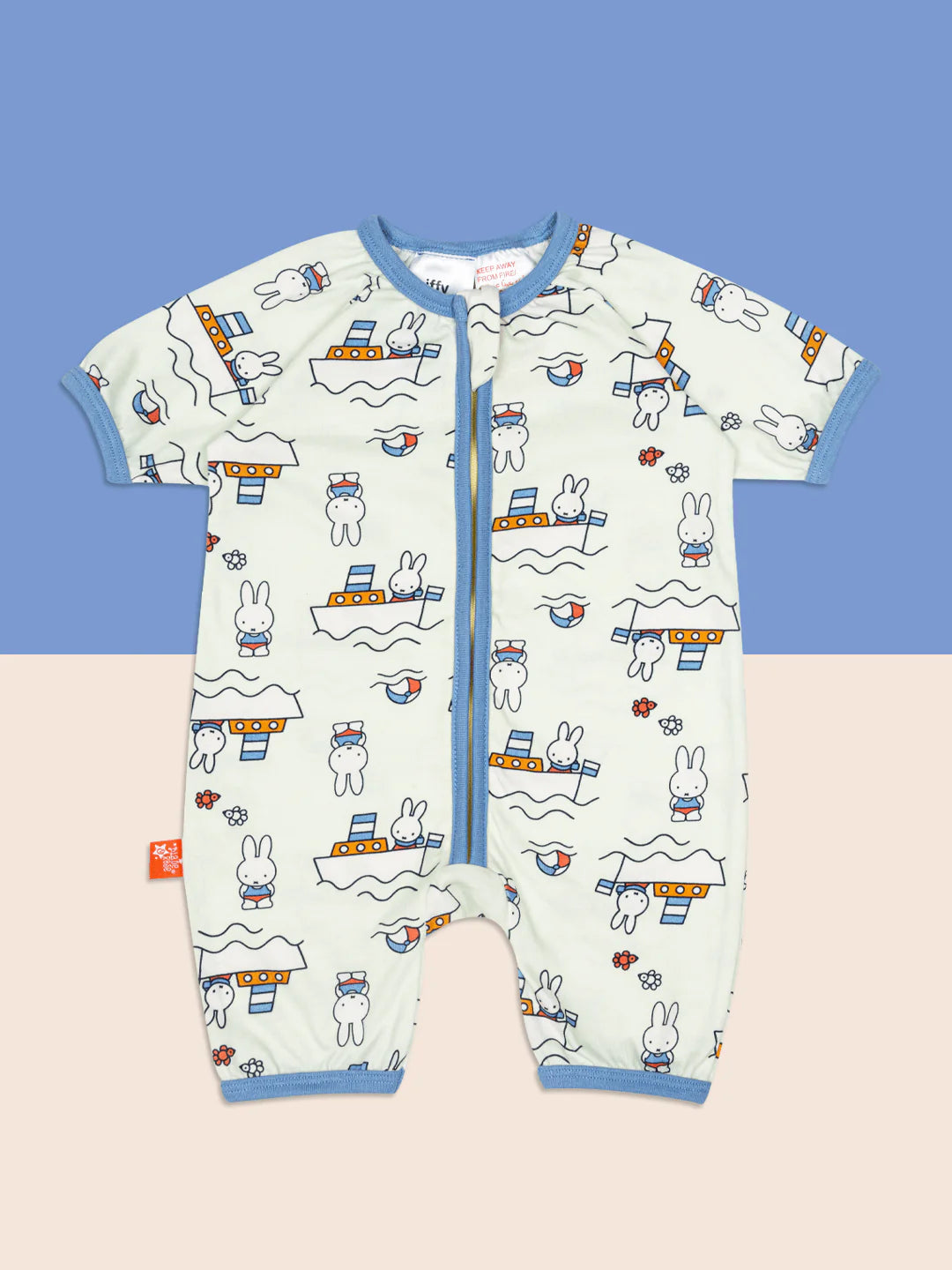 Miffy print baby short romper