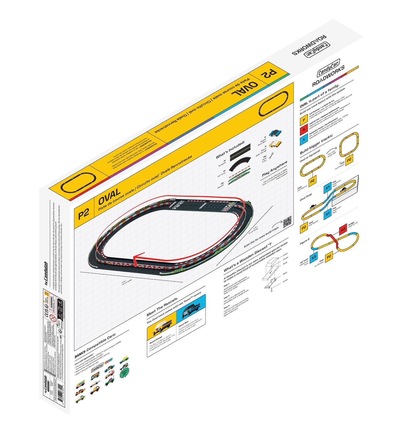 ROADWORKS Oval Speedway Playset