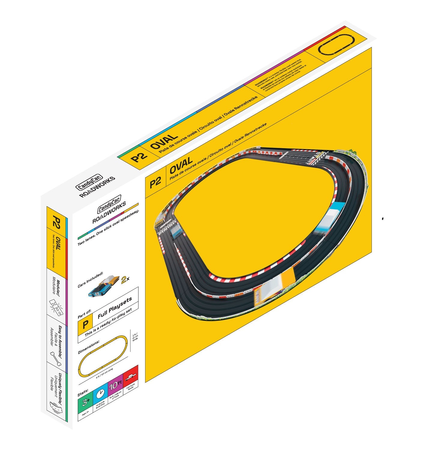 ROADWORKS Oval Speedway Playset