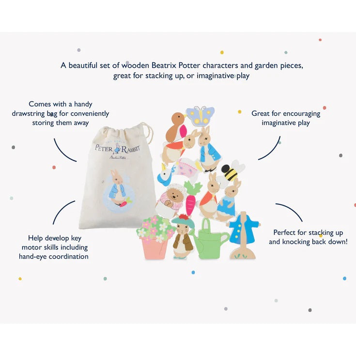 Peter Rabbit™ Wooden Balancing Game description 