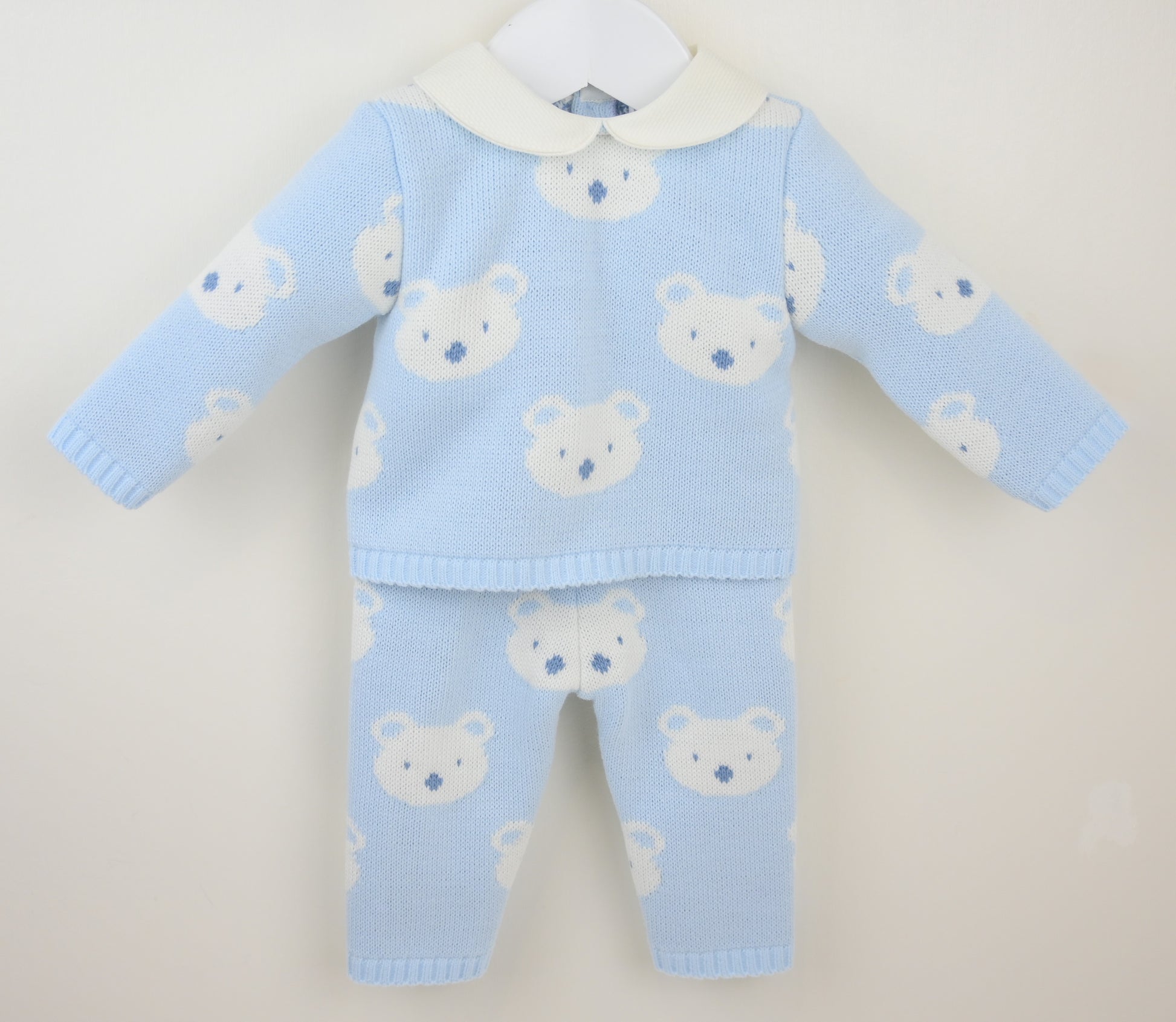 Blue Bear two piece knitted outfit