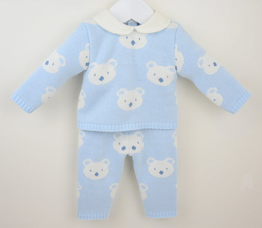 Blue Bear two piece knitted outfit
